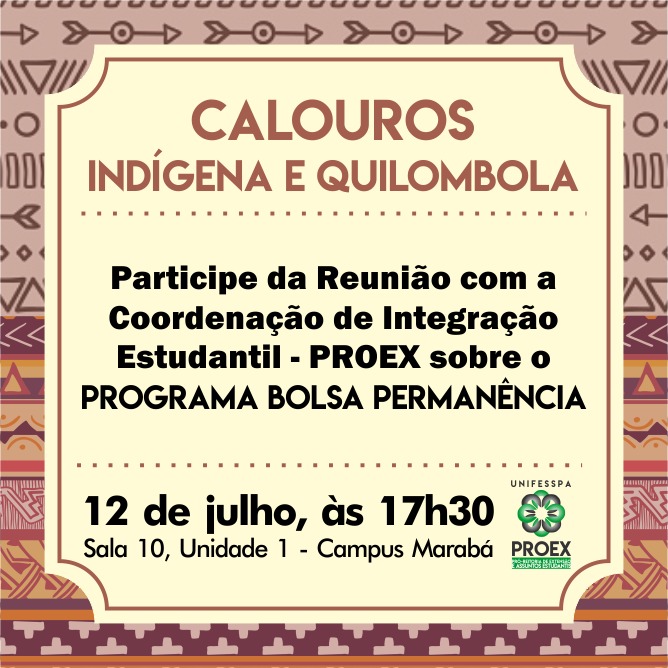REUNIAO CALOURO INDIGENA QUILOMBOLA